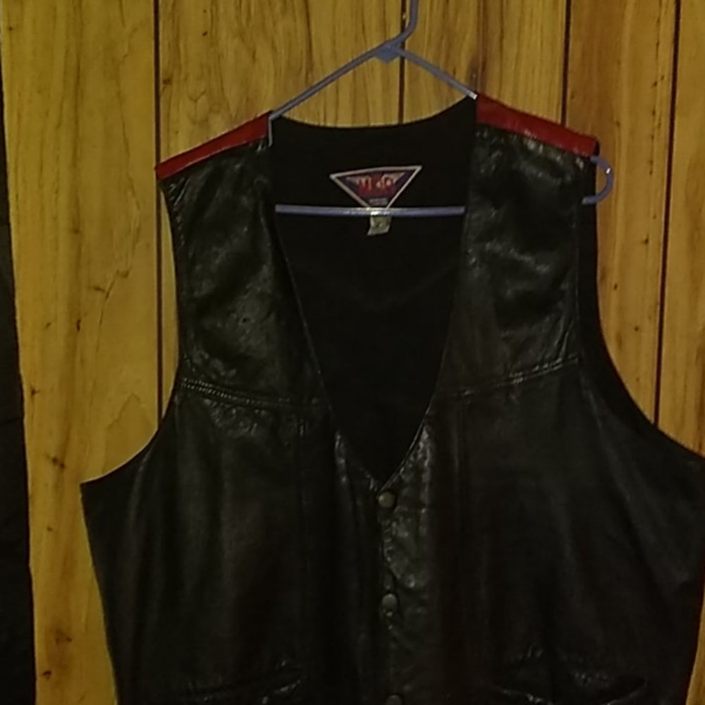 Leather vest
